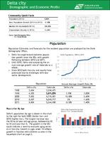 Delta city demographic and economic profile