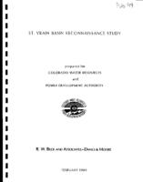 St. Vrain basin reconnaissance study