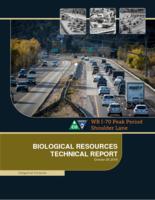 Categorical exclusion, WB I-70 peak period shoulder lane, Clear Creek County, Colorado / Appendix D-C, Biological Resources Technical Report