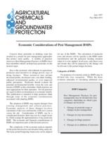 Economic considerations of pest management BMPs