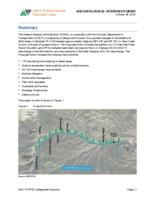 Categorical exclusion, WB I-70 peak period shoulder lane, Clear Creek County, Colorado / Appendix D-Q, Archaeological Resouces Memo