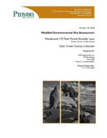 Categorical exclusion, WB I-70 peak period shoulder lane, Clear Creek County, Colorado / Appendix D-V, Modified Environmental Site Assessment