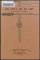 Course of study in traffic safety for junior and senior high schools in Colorado