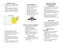 West Nile virus encephalitis : a guide for Colorado horse Owners