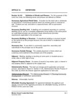 Model land use code for Colorado's counties : a model land use code for Colorado's small to medium sized counties. Article 16: Definitions