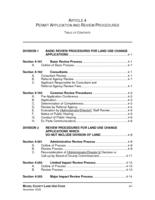 Model land use code for municipalities. Article 4: Permit Application and Review Procedures