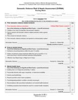 Standards for treatment with court ordered domestic violence offenders. Appendix G3