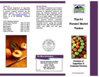 Tips for farmers' market vendors