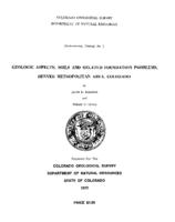 Geologic aspects, soils and related foundation problems : Denver Metropolitan Area, Colorado