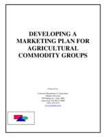 Developing a marketing plan for agricultural commodity groups