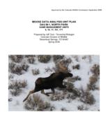 Moose data analysis unit plan, DAU M-1, North Park game management units 6, 16, 17, 161, 171