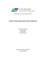 Post-fire ground treatments