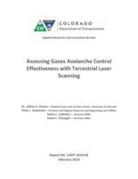 Assessing Gazex avalanche control effectiveness with terrestrial laser scanning