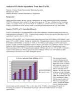 Analysis of US-Mexico agricultural trade since NAFTA