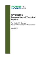 C-470 corridor revised environmental assessment, Kipling Parkway to I-25 / Appendix E, Compendium of Technical Reports