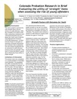 Evaluating the utility of strength items when assessing the risk of young offenders