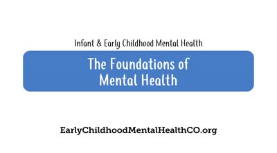 Infant and early childhood mental health. The Foundations of Mental Health