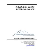 Elections : quick reference guide