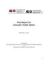Final report for Colorado's public option