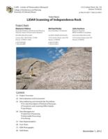 LiDAR scanning of Independence Rock