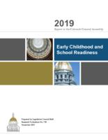 Early Childhood and School Readiness : report to the Colorado General Assembly