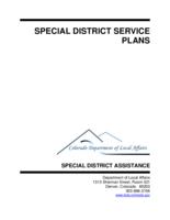 Special district service plans