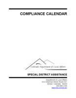 Compliance calendar