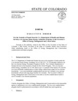 Executive order. [series D] D 005 06 For the Transfer of Funds from the U.S. Department of Health and Human Services, Low Income Home Energy Assistance Program, to the Governor's Office of Energy Management and Conservation