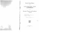 Annual report of the Colorado Tax Commission to the Governor, Treasurer, and Legislature. 1918