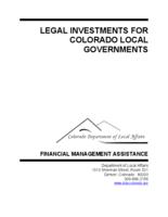 Legal investments for Colorado local governments