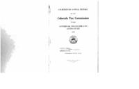 Annual report of the Colorado Tax Commission to the Governor, Treasurer, and Legislature. 1929