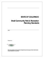 Small community park & recreation planning standards