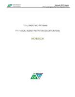 Colorado WIC Program, FY17 local agency nutrition education plan workbook