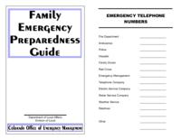 Family emergency preparedness guide