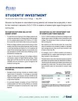 Analysis of the economic impact and return on investment of education. The economic value of Otero Junior College. Students' Investment