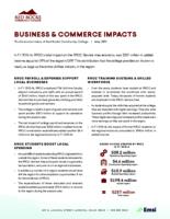 Analysis of the economic impact and return on investment of education. The economic value of Red Rocks Community College. Business & Commerce Impacts