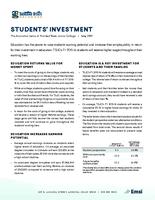Analysis of the economic impact and return on investment of education. The economic value of Trinidad State Junior College. Students' Investment