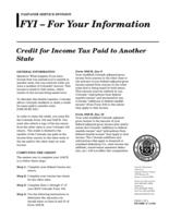 Credit for income tax paid to another state
