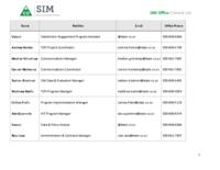 Colorado SIM operational plan award year 4 update. Appendix D4: SIM Office Contact List