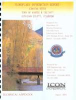 Floodplain information report, Crystal River, town of Marble & vicinity, Gunnison County, Colorado. Technical appendix