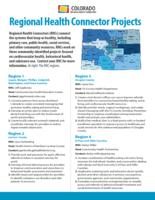 Colorado SIM operational plan award year 4 update. Appendix H3: Regional Health Connector Projects