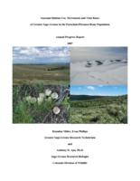 Seasonal habitat use, movements and vital rates in the Parachute/Piceance/Roan population of Greater Sage-Grouse. 2007 Progress Report