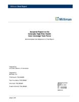 Actuarial report to the Colorado High-risk Health Care Coverage Task Force : final report / Administrative Cost Addendum