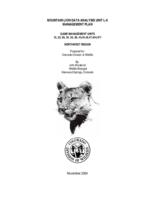 Mountain lion data analysis unit L-6 management plan, game management units 15, 25, 26, 34, 35, 36, 43, 44, 45, 47, 444, 471 northwest region : prepared for Colorado Division of Wildlife