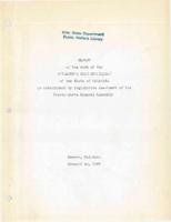 Report on the work of the Children's Code Commission of the state of Colorado as established by legislative enactment of the Thirty-Sixth General Assembly