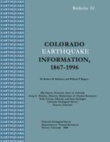 Colorado earthquake information, 1867-1996