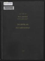 Letter of R.D. George, transmitting economic maps : prepared under his direction of the region served and to be served by the Denver & Salt Lake Railroad (Moffat Road) and transmitting a statement prepared by him about the coal, oil shale, hydrocarbon and