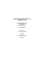 Mountain lion data analysis unit L-23 management plan, game management units 70, 71, & 711 Dolores-Norwood area, southwest region : prepared for Colorado Division of Wildlife