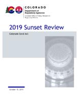 2019 sunset review, Colorado Seed Act