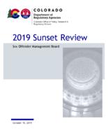 2019 sunset review, Sex Offender Management Board